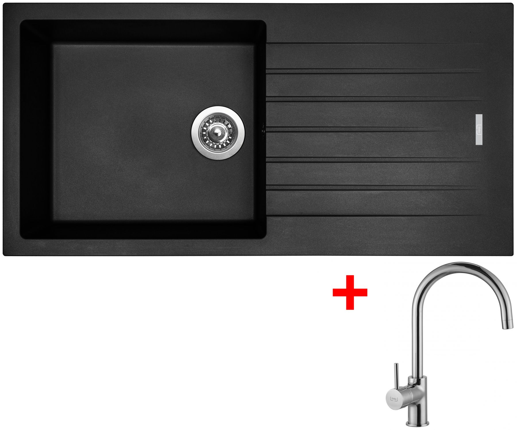 Sinks PERFECTO 1000 Pureblack + Vitalia