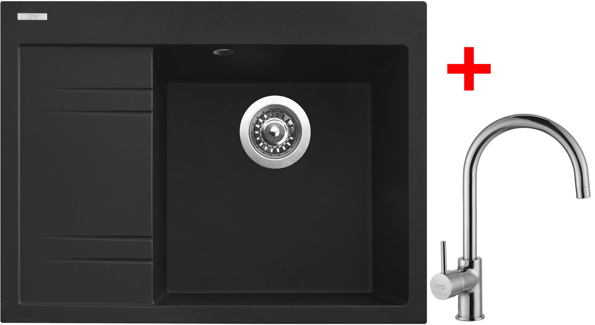 Sinks RIM 650 P Metalblack + Vitalia