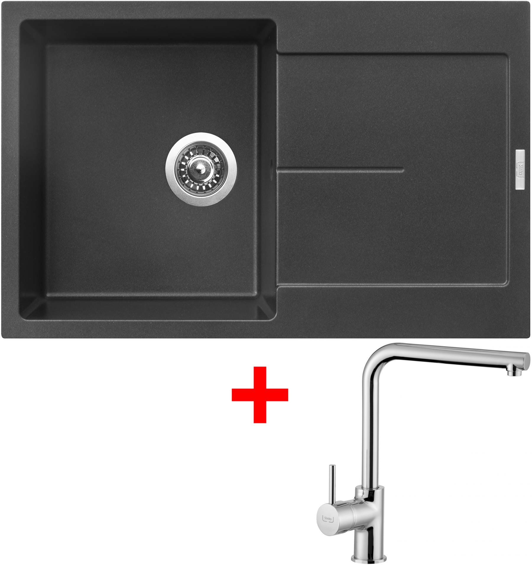 Sinks ULTIMA 790 Metalblack + Elka